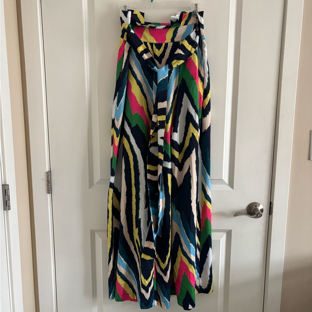 Gracia Wide Leg Abstract Print Pant Size M